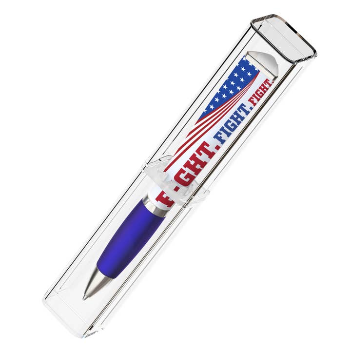 GMG Works - Wholesale Pen - Trump Shot "Fight. Fight. Fight." Ballpoint Pen, 3-Sided