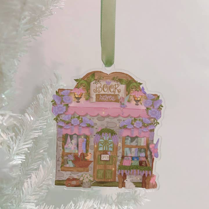 Cottagecore Bookstore Ornament for wholesale by My Secret Copy