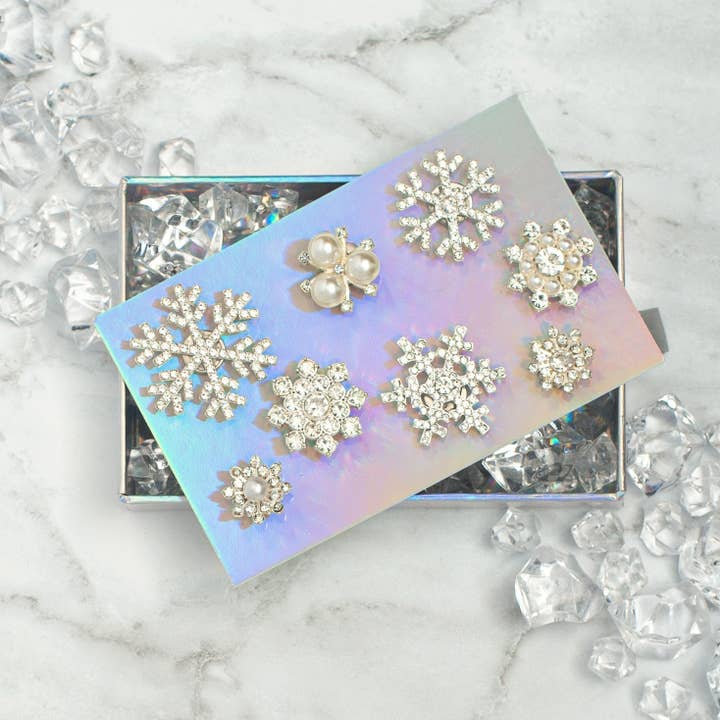 Snowflake! Cheers Charms, Set of 8 for wholesale by ViVi Vitello