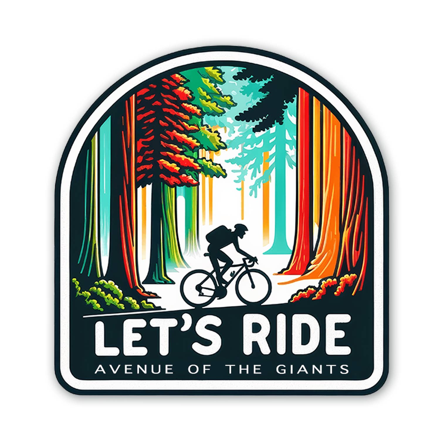 Sticker Atlas - Wholesale Sticker - Let's Ride Ave - Bike Sticker