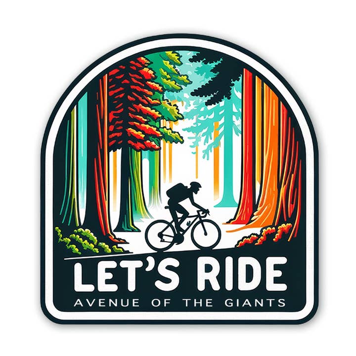 Sticker Atlas - Wholesale Sticker - Let's Ride Ave - Bike Sticker0