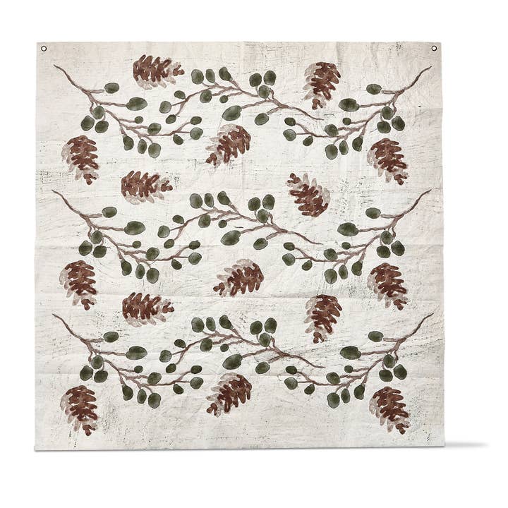 Sprig And Pinecone Wall Art Multi Paper Christmas for wholesale by tag
