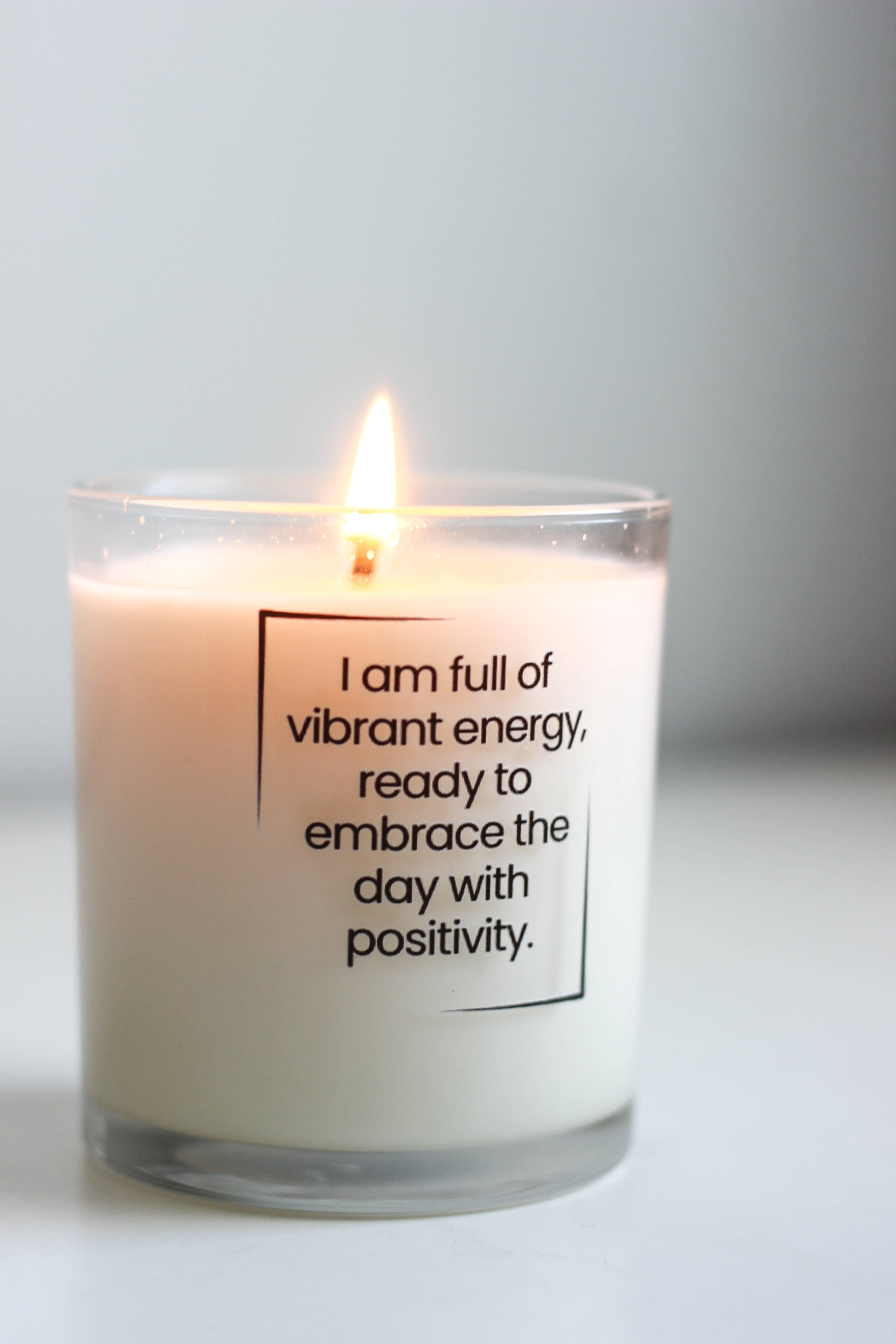 SCENTS BY FAY - Wholesale Jar/Filled Candle - 8oz Affirmation Soy Candles made with Pure Essential Oils1