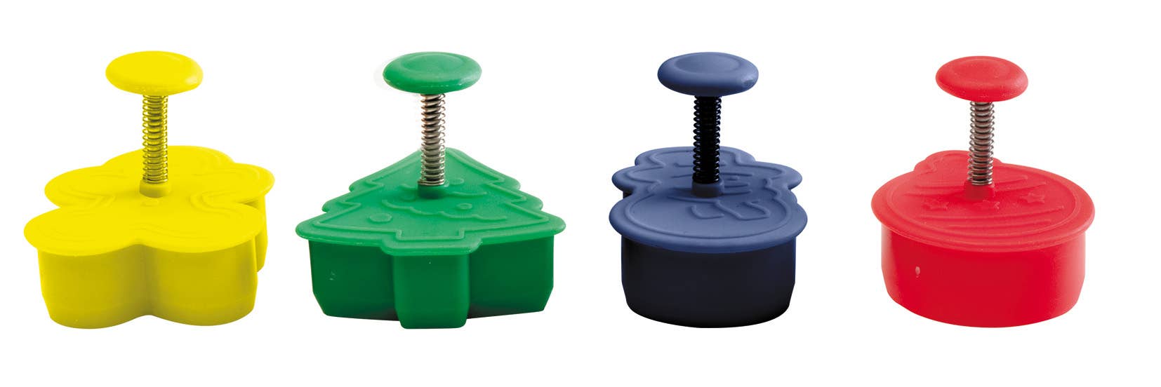 Ibili - Wholesale Kitchen Tool/Gadget - IBILI - Christmas cookie cutter with ejector (4 pcs)1