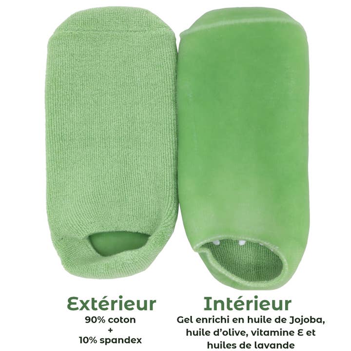 Zen'Arôme - Wholesale Moisturizing Socks - Green Moisturizing and Softening Socks with Oils3