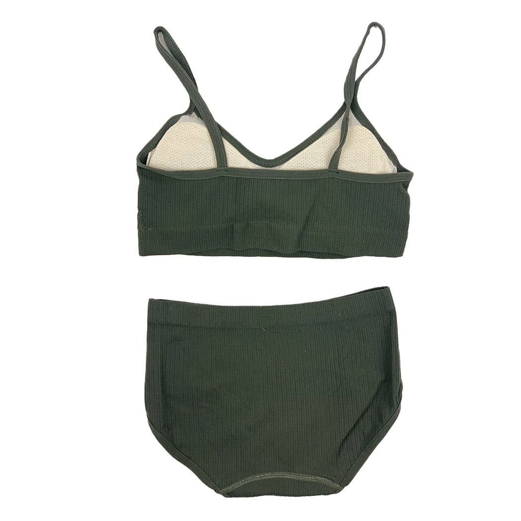 Surtido Conjunto de bralette texturizado + braguitas clásicas/T21303 de venta al por mayor en Faire6