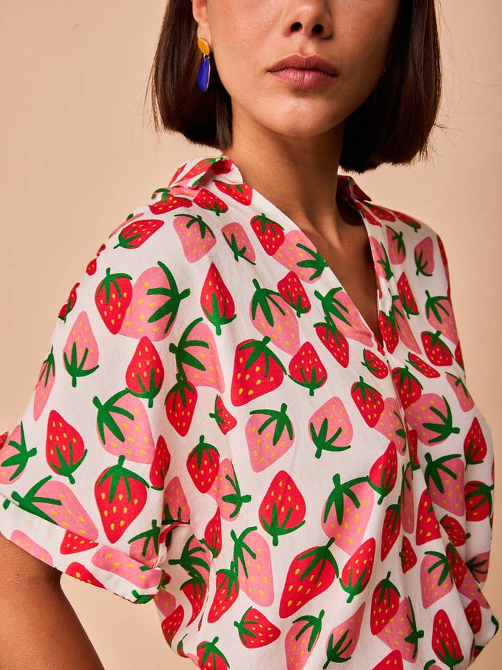 Zumaia Strawberries Shirt for wholesale by Smile