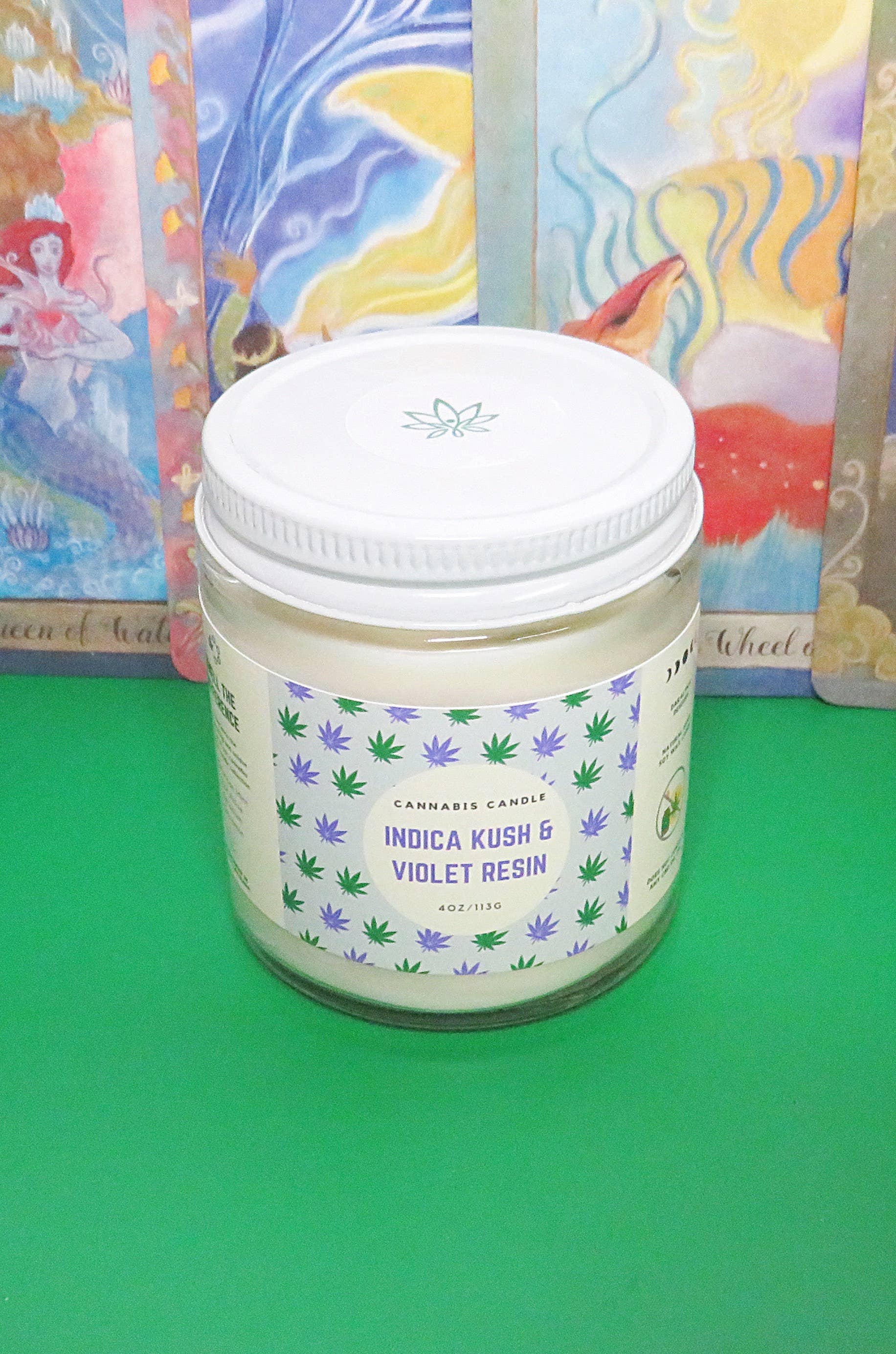 Daralyn's Designs - Wholesale Jar/Filled Candle - Cannabis Candle | 4oz | Hemp Wax3