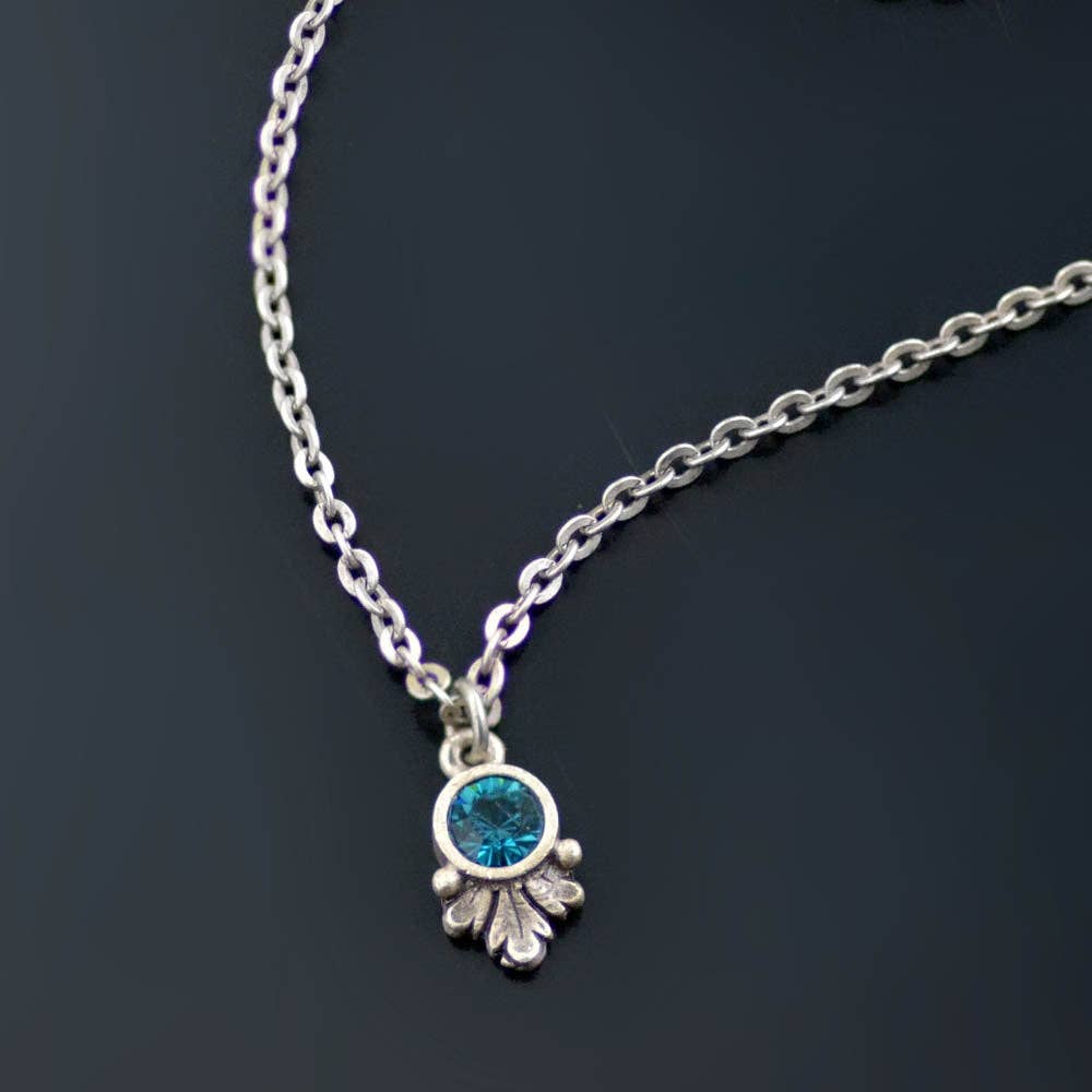 Sweet Romance Jewelry - Wholesale Pendant/Charm Necklace - Swarovski Crystal Solitaire Birthstone Pendant Necklace16