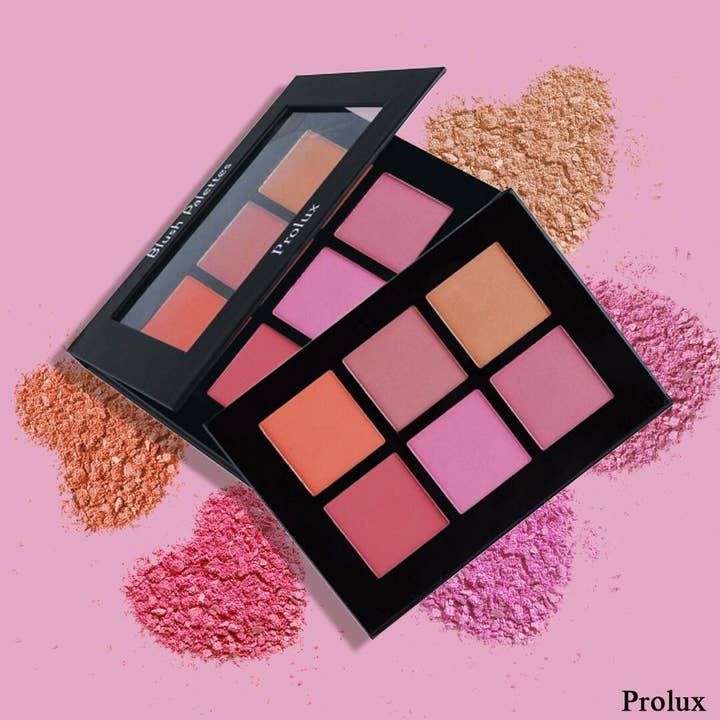 Paleta de Blush Prolux 6 Tons Altamente Pigmentada e Construível por atacado de Efon International Corp.