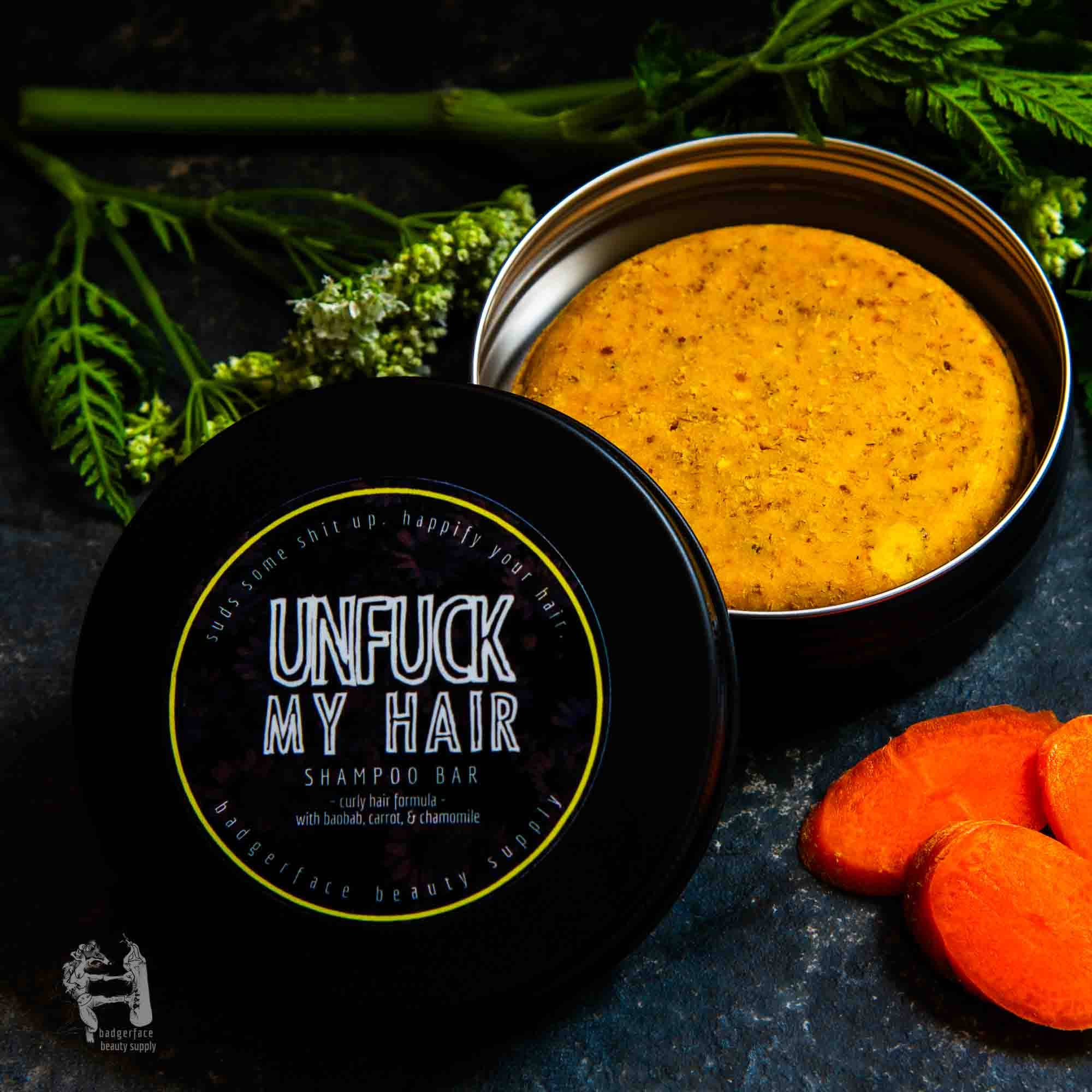 Badgerface Beauty Supply - Vente Disques de shampoing/shampoings solides - Shampoings solides sans sulfate - Produits capillaires naturels2