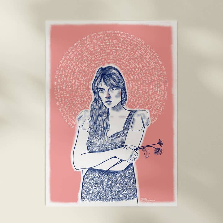 florence and the machine a4 print - sky full of song for wholesale by Spilt Milk Press