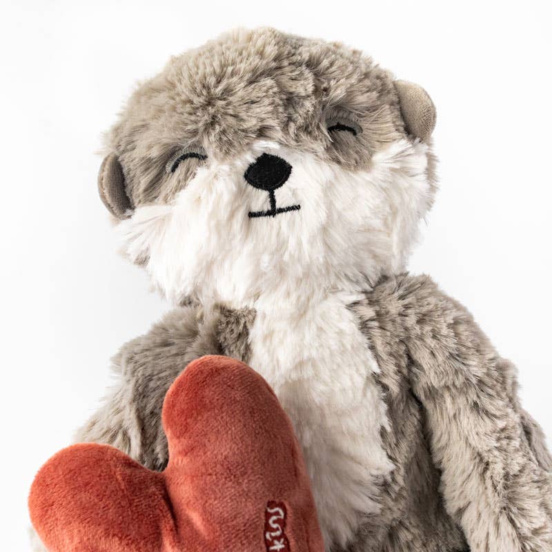 Slumberkins Inc. - Vente Peluche – enfant et bébé - Ensemble en peluche Otter Building Connections, avec 2 livres !3