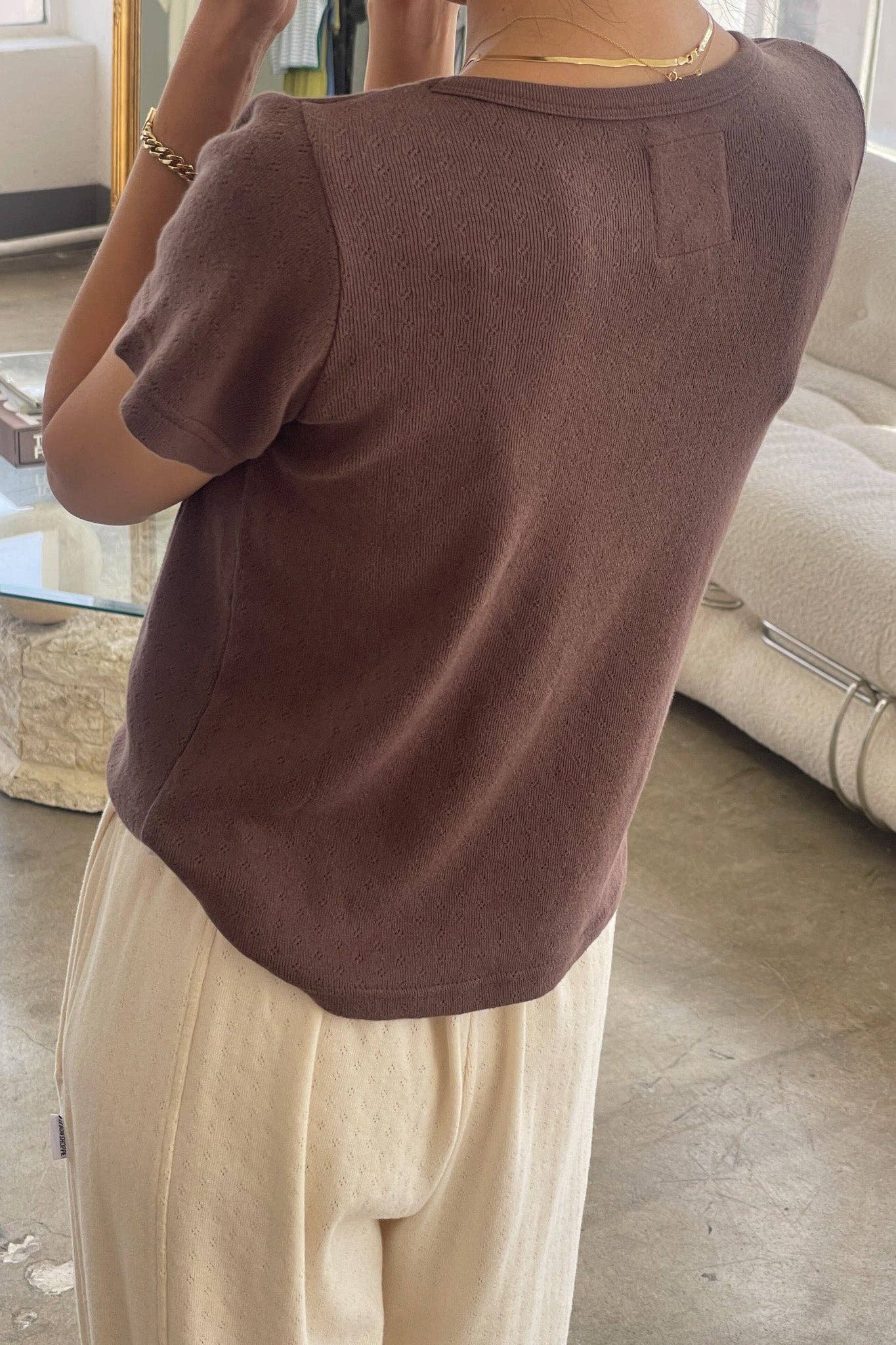 Le Bon Shoppe - Wholesale Knit Top - Women's - Pointelle Babe Tee (2S-2M-1L)30