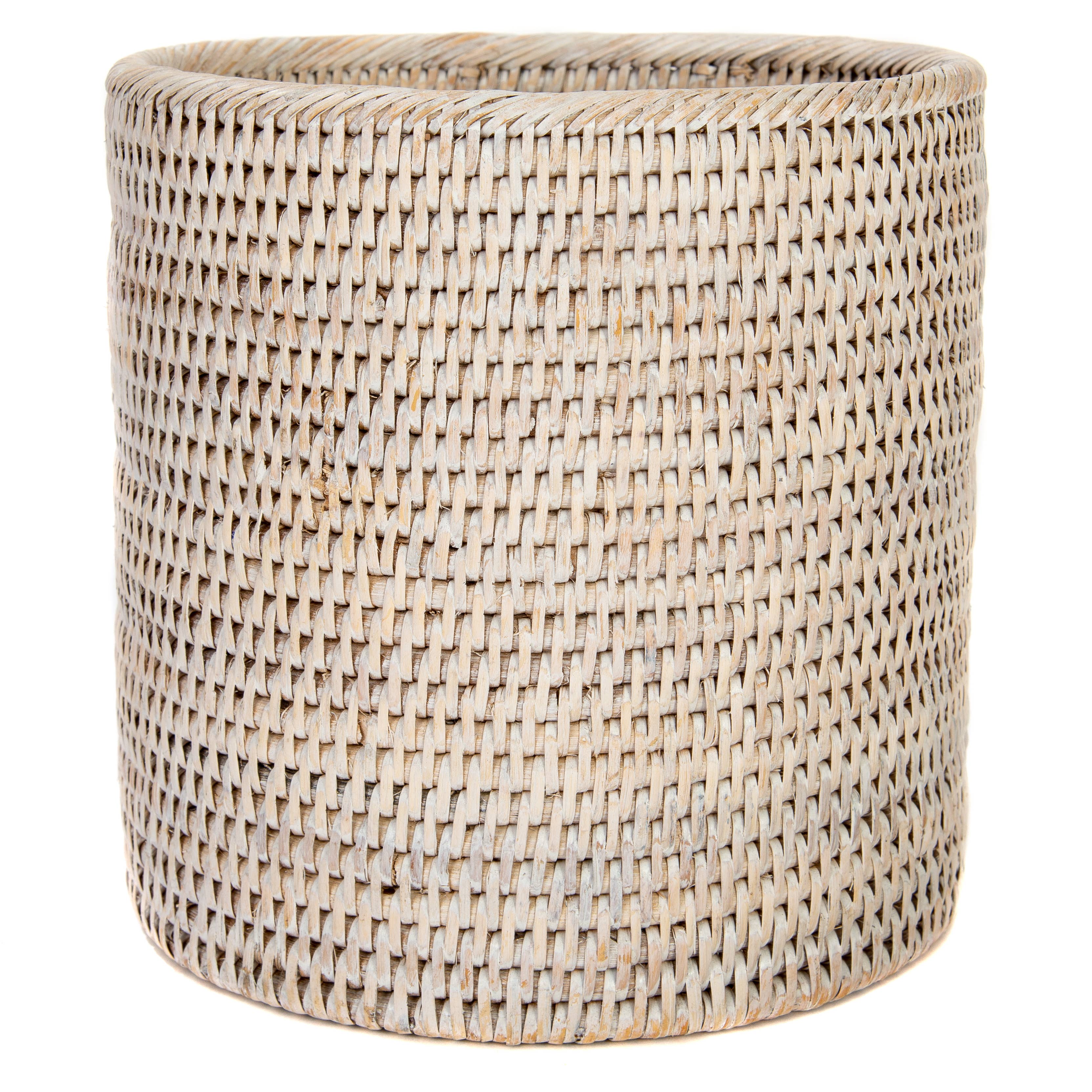 Artifacts Trading Company - Wholesale Trashcan/Trash Bin - Rattan Small Round Waste Basket2