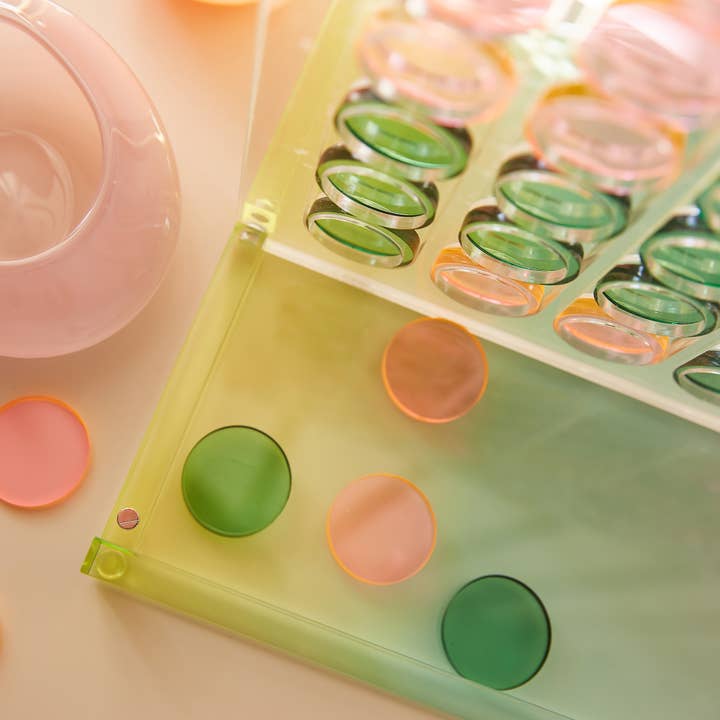 Ombre Lucite 4 in a Row Sherbert for wholesale by Sunnylife