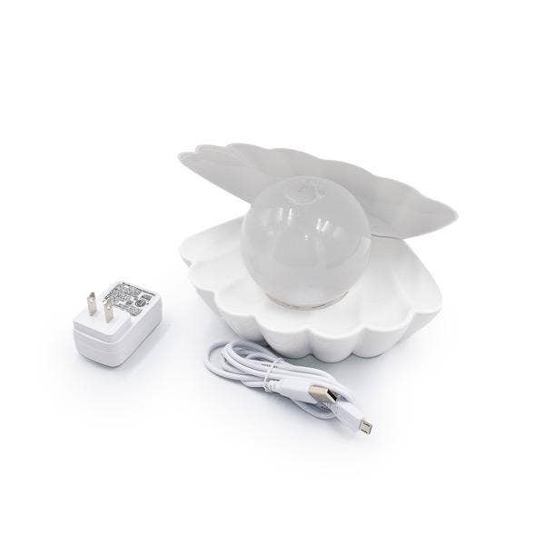Showcase - Wholesale Accent/Desk Lamp - LED Color-Changing Clam Shell Glitter Lamp9