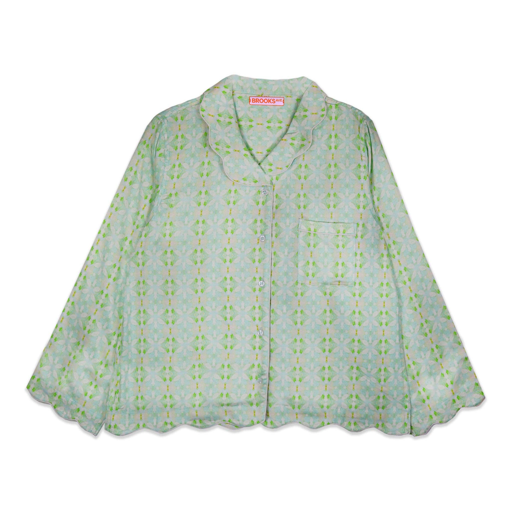 Brooks Avenue - Vendita all'ingrosso Completo pigiama - Donna - Set pigiama smerlato lungo - Elephant Falls5