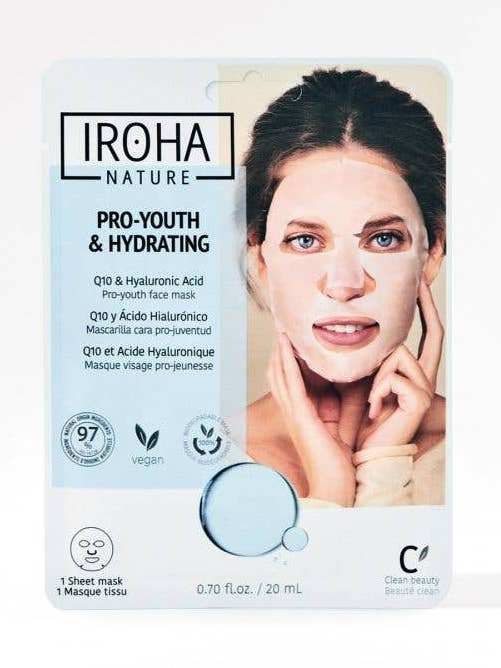 Iroha Tissue Face Mask Q10 + H.A. - Pro Youth & Hydrating for wholesale by Iroha Nature