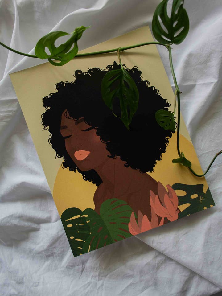 Portrait of Nadia Print for wholesale by la designs