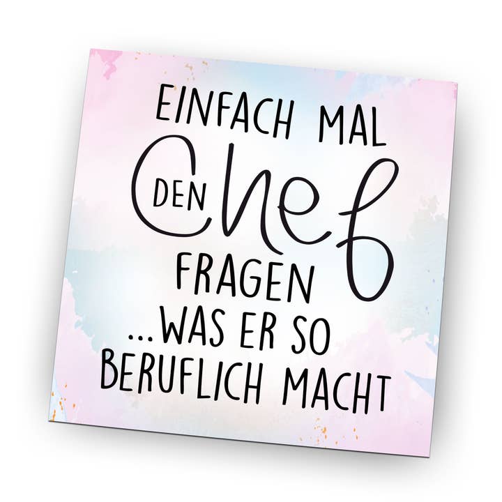 Íman de Folha Pin Alto Brilho - Basta Perguntar ao Chefe por atacado de wammi