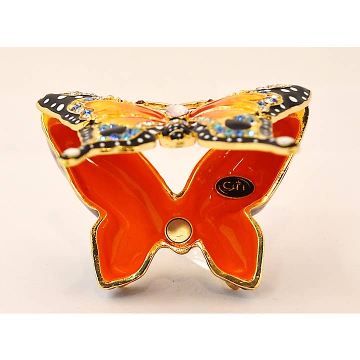 Ciel Collectables – wholesale Jewellery box/organiser – Butterfly Trinket Box with Monarch Coloration