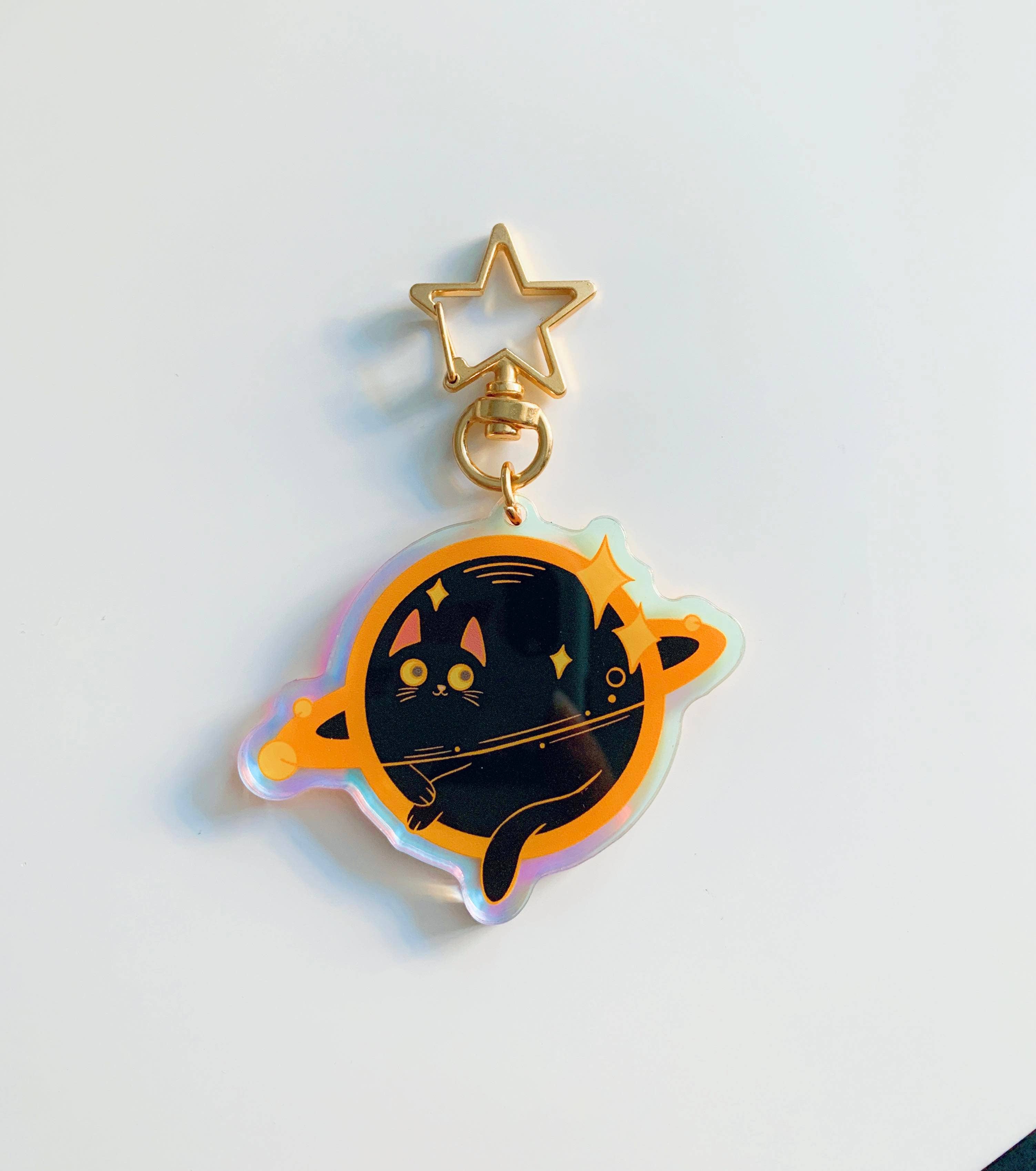 HolyGuacamolly - Wholesale Keychain - Women's - Original Design The Void Black Cat Keychain1