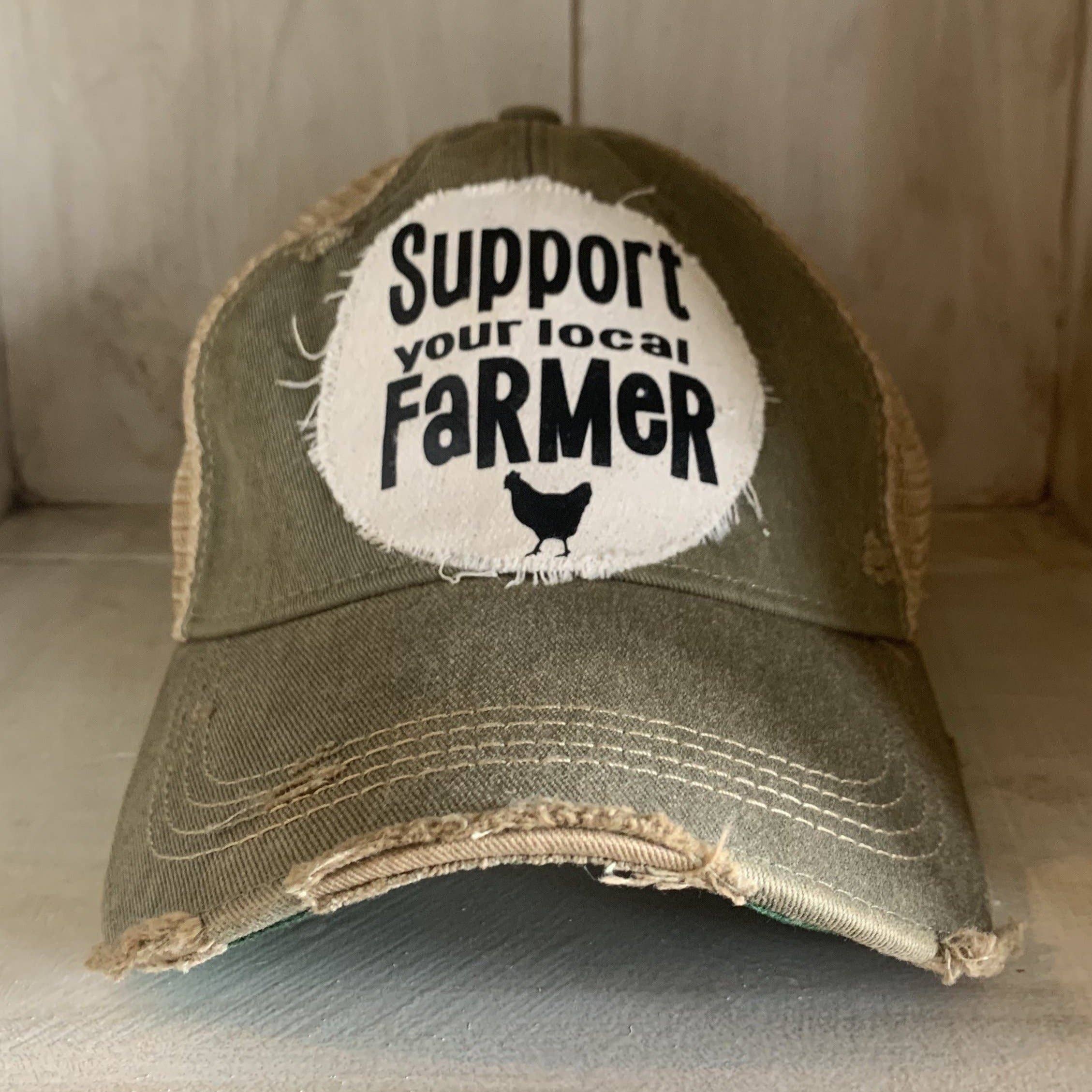 BohoGroove - Wholesale Trucker Hat - Women's - Support Your Local Farmers Hat12