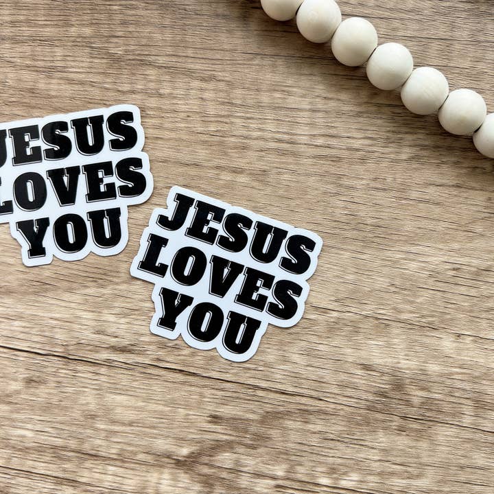 Abiding Love Co. - Vente Autocollant - Sticker Jésus t'aime