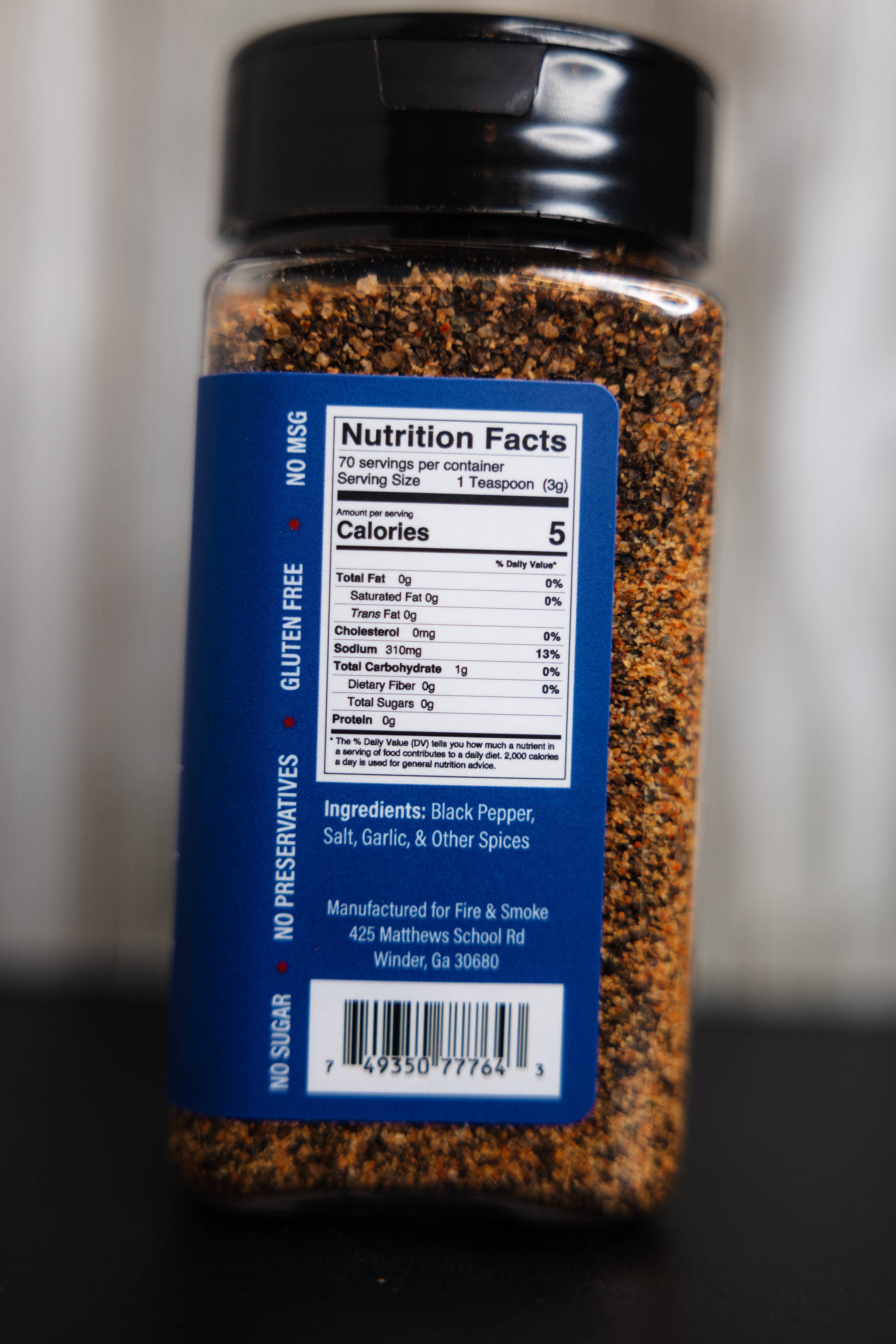 Fire & Smoke BBQ Company - Vendita all'ingrosso Mix di spezie - Six Corners - Rub per Brisket1