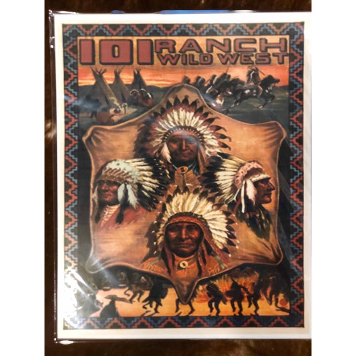 Poster 11x14 101 Ranch Chiefs Impressão por atacado de Red Dirt Ranch Clothing Company