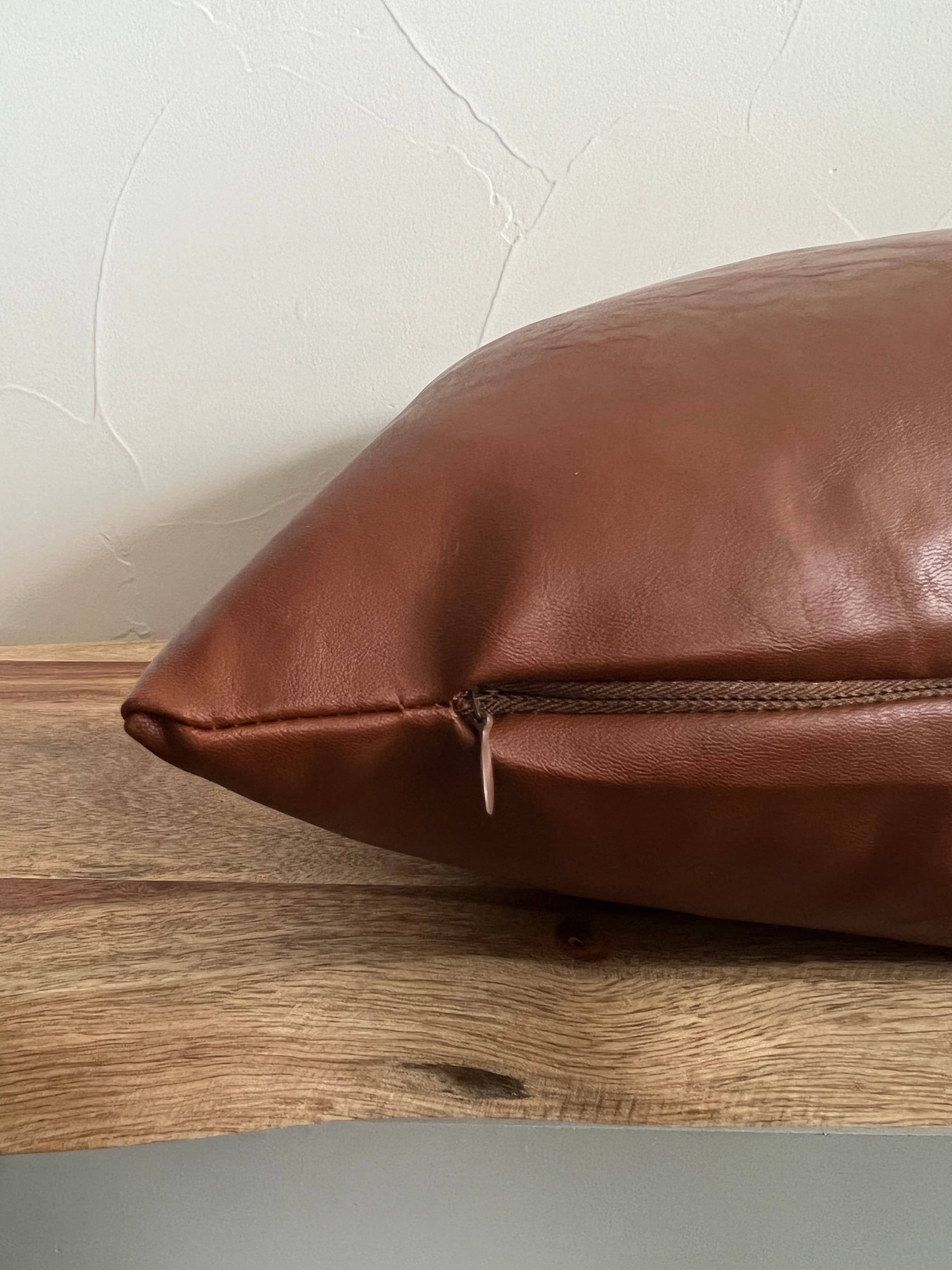 Delmar Decor - Wholesale Throw Pillow Cover - Faux leather throw pillow cover3