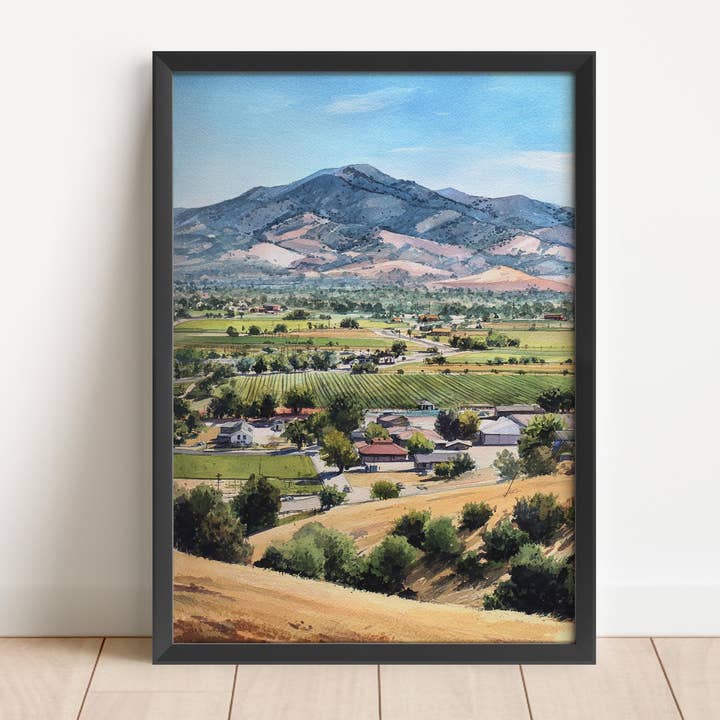 Paso Robles, USA – Watercolor Art Print for wholesale by Premium Travel Art