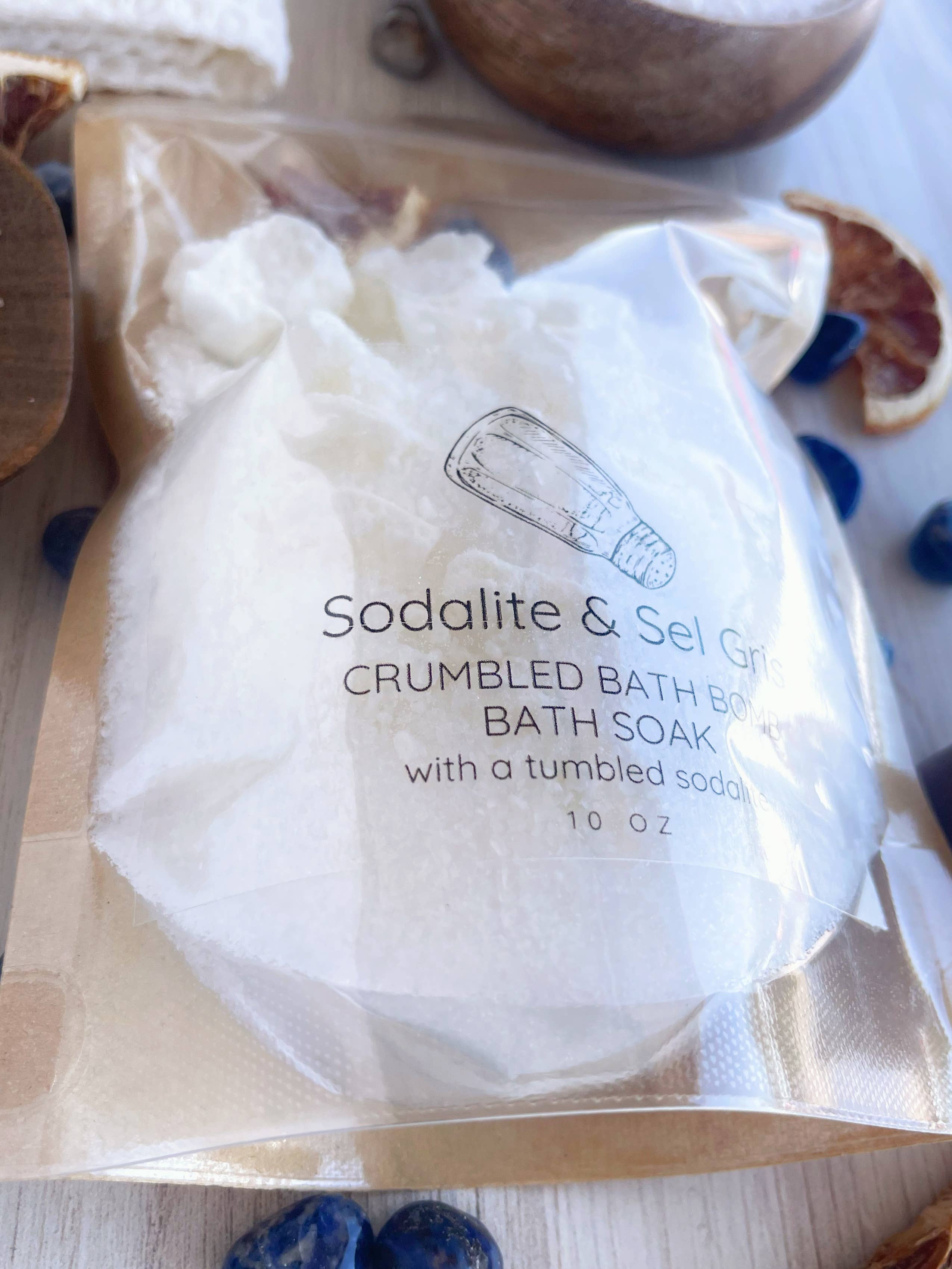 Rage Gems & Jewelry - Wholesale Bath Soak/Milk - Sodalite & Sel Gris Crumbled Bath Bomb Bath Soak4