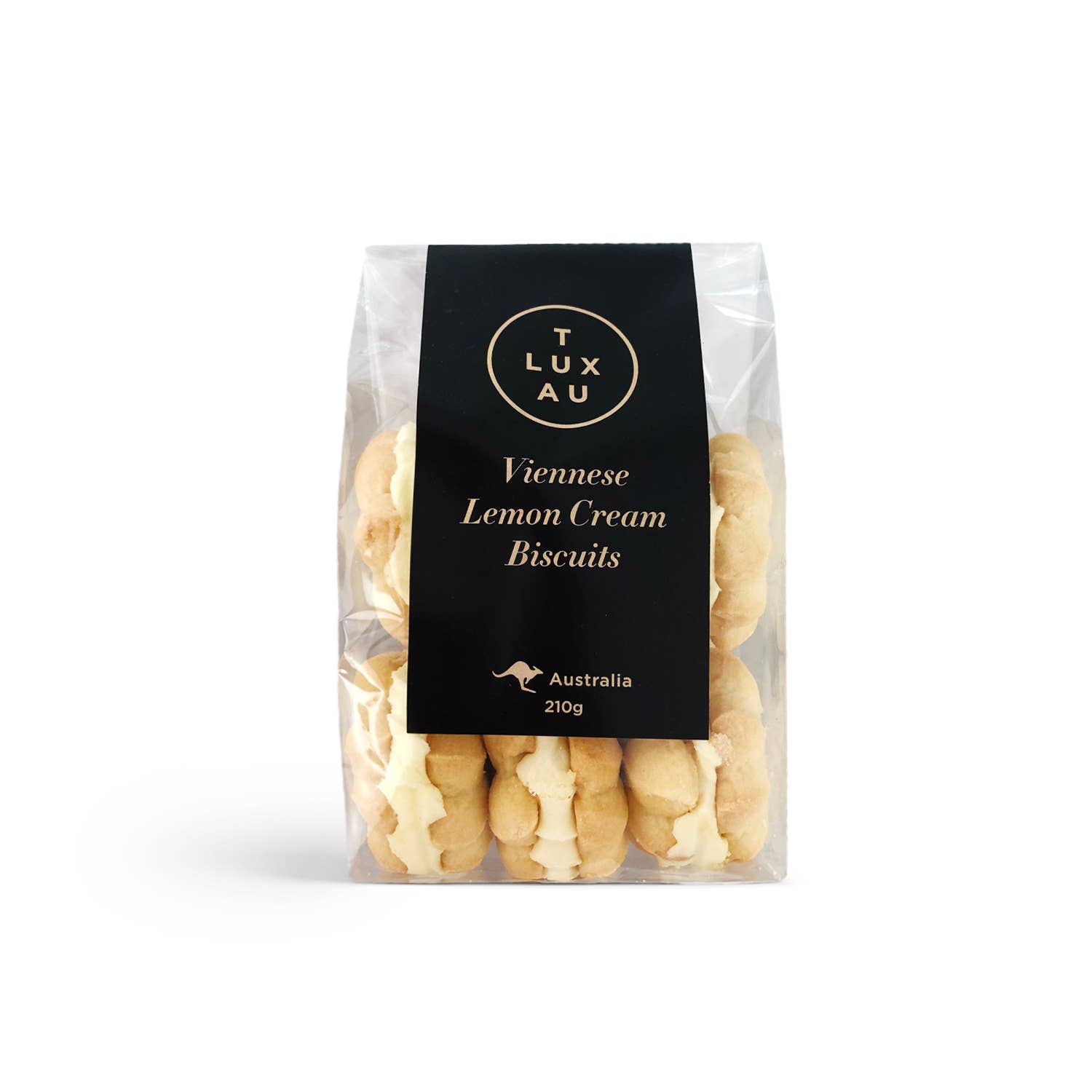 TLUXAU - Wholesale Cookie - Large - Viennese Lemon Cream Biscuits 210g