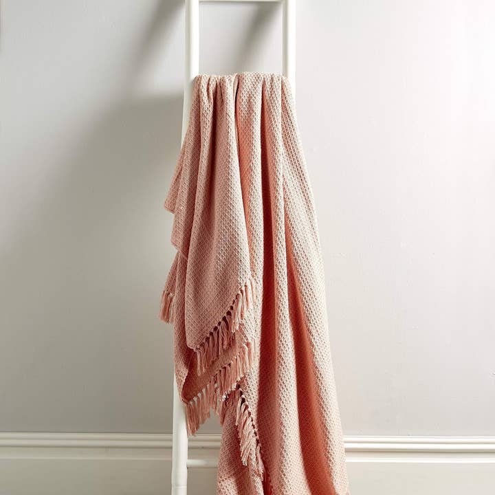 LOOMWORKS LTD – wholesale Throw blanket – Lisbon Pure Cotton Honeycomb Throw6