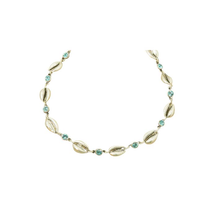 Diana Necklace - Clear or Blue Crystal for wholesale by Avance