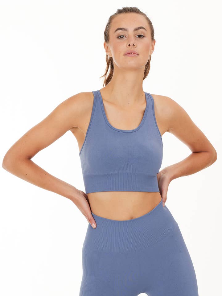 Athlecia Balance Seamless Bra, Serenity Blue for wholesale by YUMAN