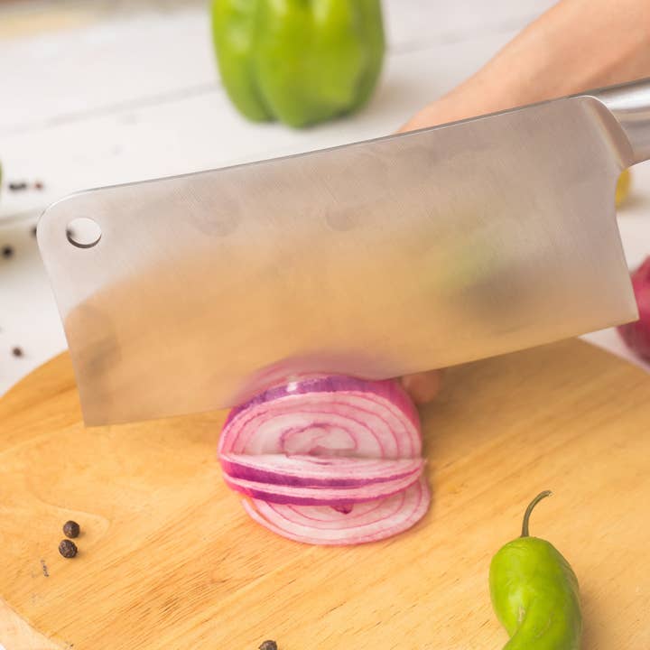 Lux Decor Collection - Vente Couteau de cuisine/multi-usage - Couteau de boucher en acier inoxydable de 7 pouces2