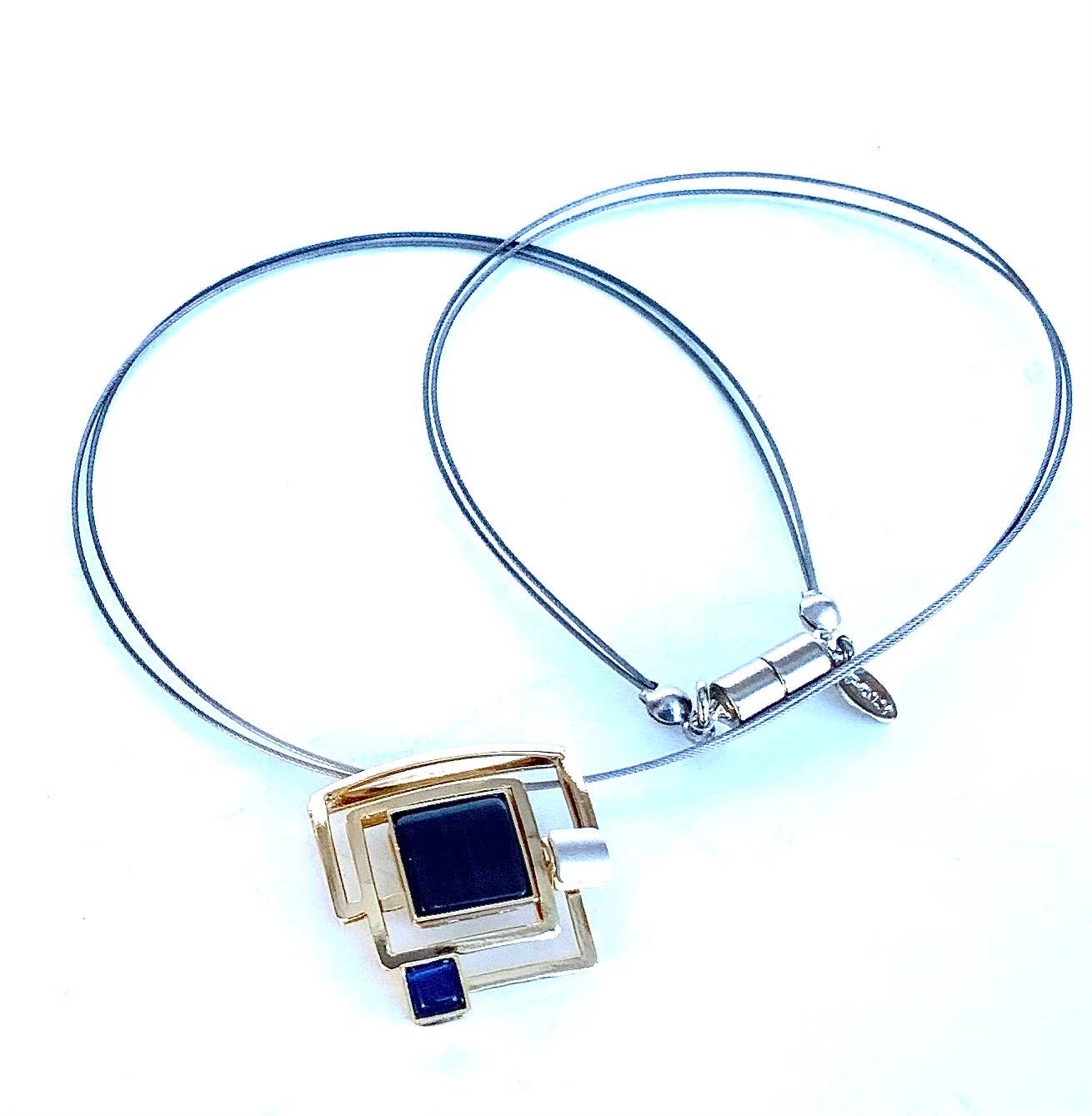 Christophe Poly / Crono Design – wholesale Jewellery set – SETS (KY) - Small Pendant WireNeck(K) 19" & LeverEar(X) Sets9