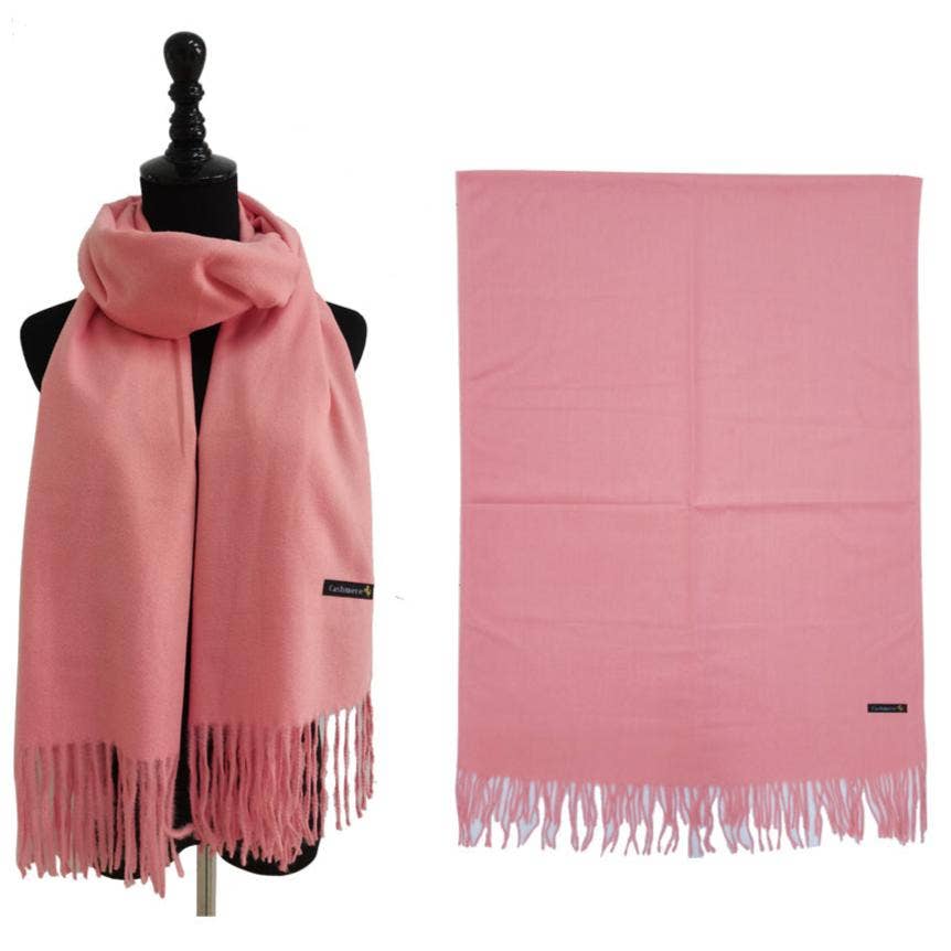 TAPA fashion – wholesale Scarf – Women's – Cashmere Feel Plain Scarves SCF4670 (12PC)1