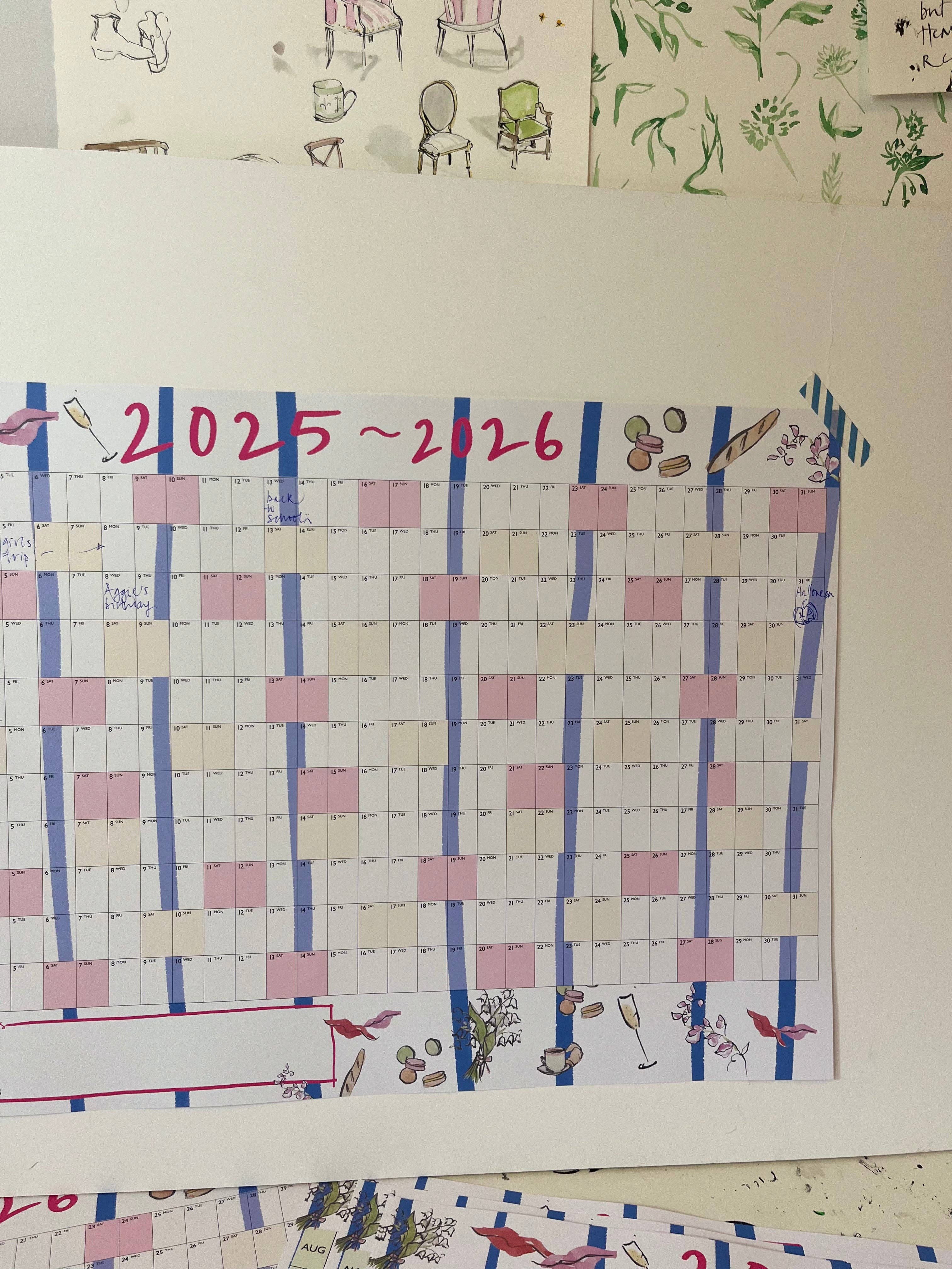 Edinburgh Letters – wholesale Planner – Academic Wall Planner 25/262