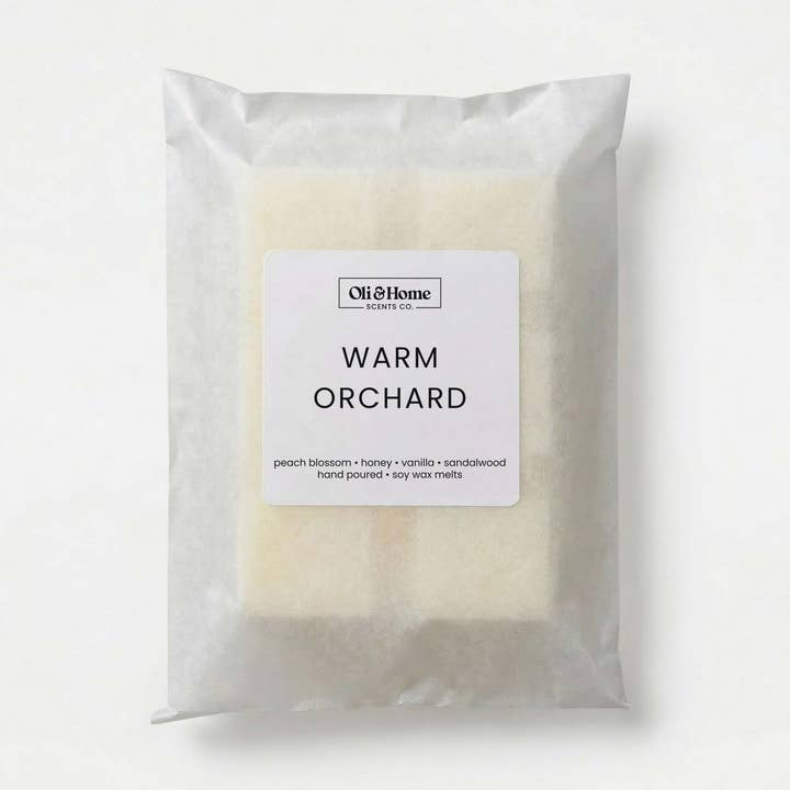 Warm Orchard Wax Melt | Peach & Honey Melts | Wax Melts UK for wholesale by Oli & Home