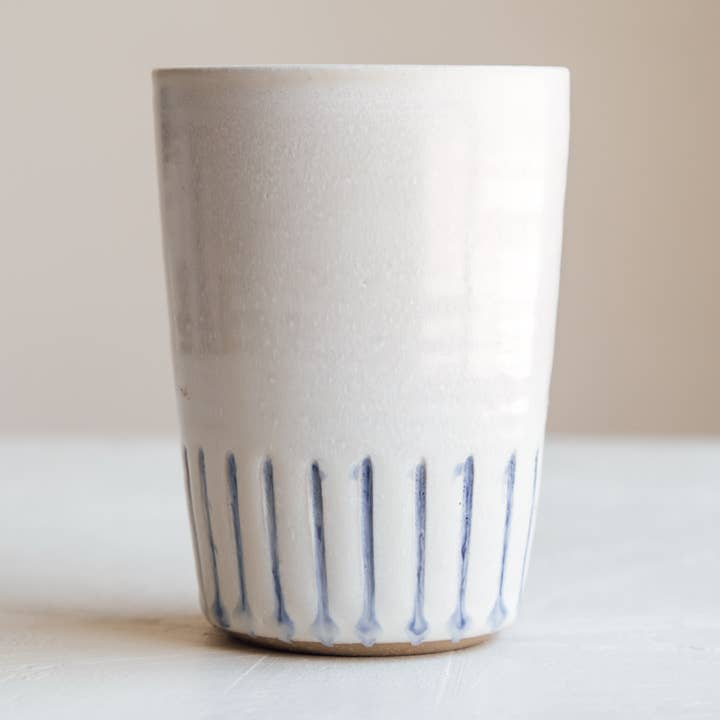 Fluted Tumbler for wholesale by Diana Barns Pottery