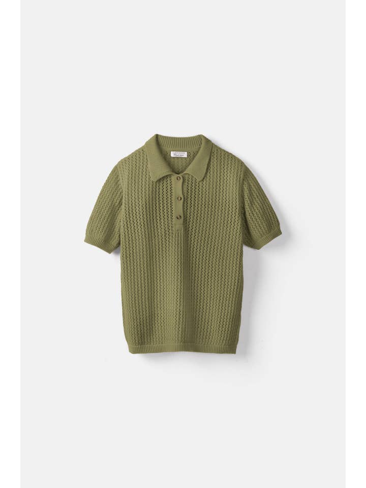 Lanidor - Wholesale Knit Top - Women's - Knit Polo Shirt With Buttons (437422-40)