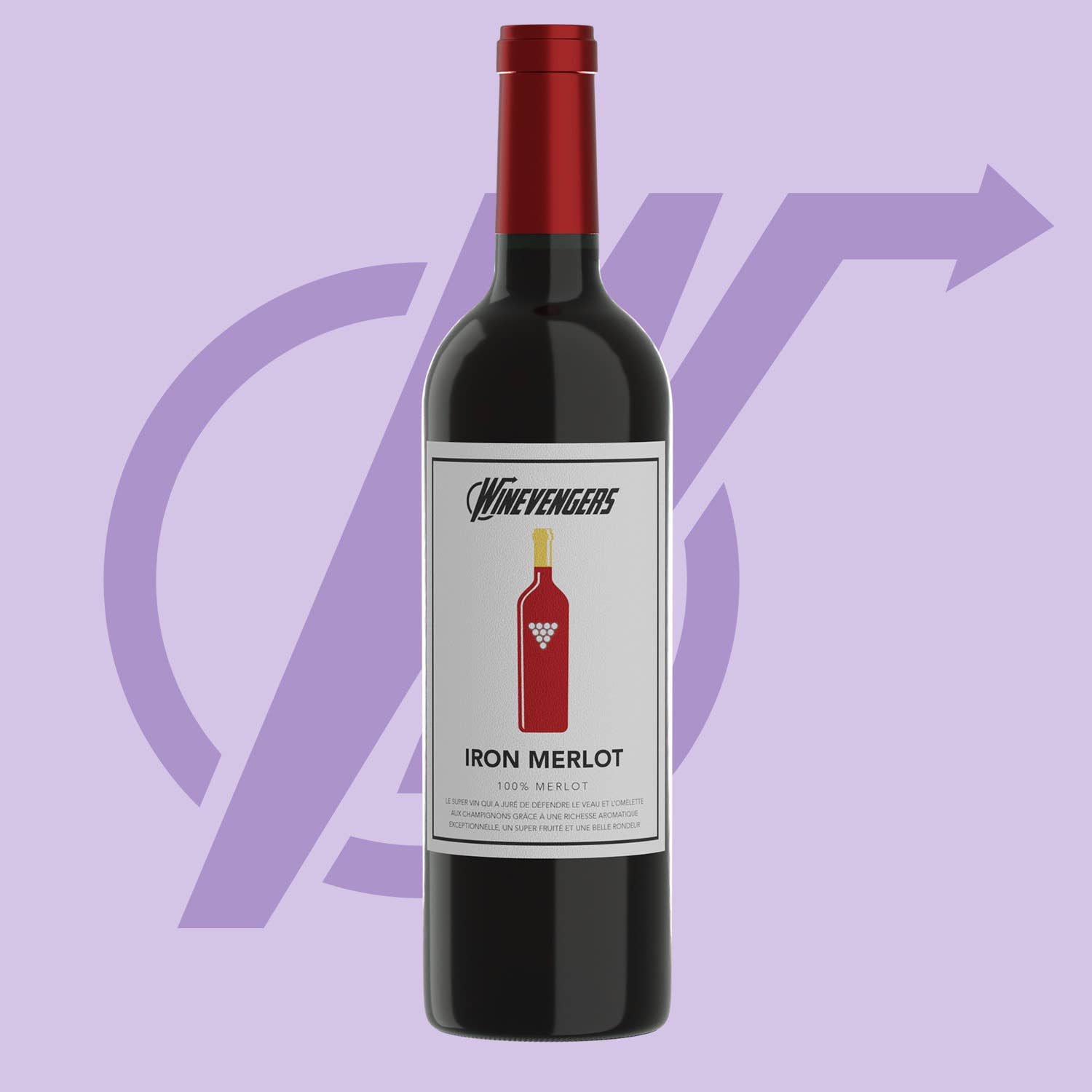 Les Compagnons du Canon - Wholesale Red Wine - Iron Merlot 20190