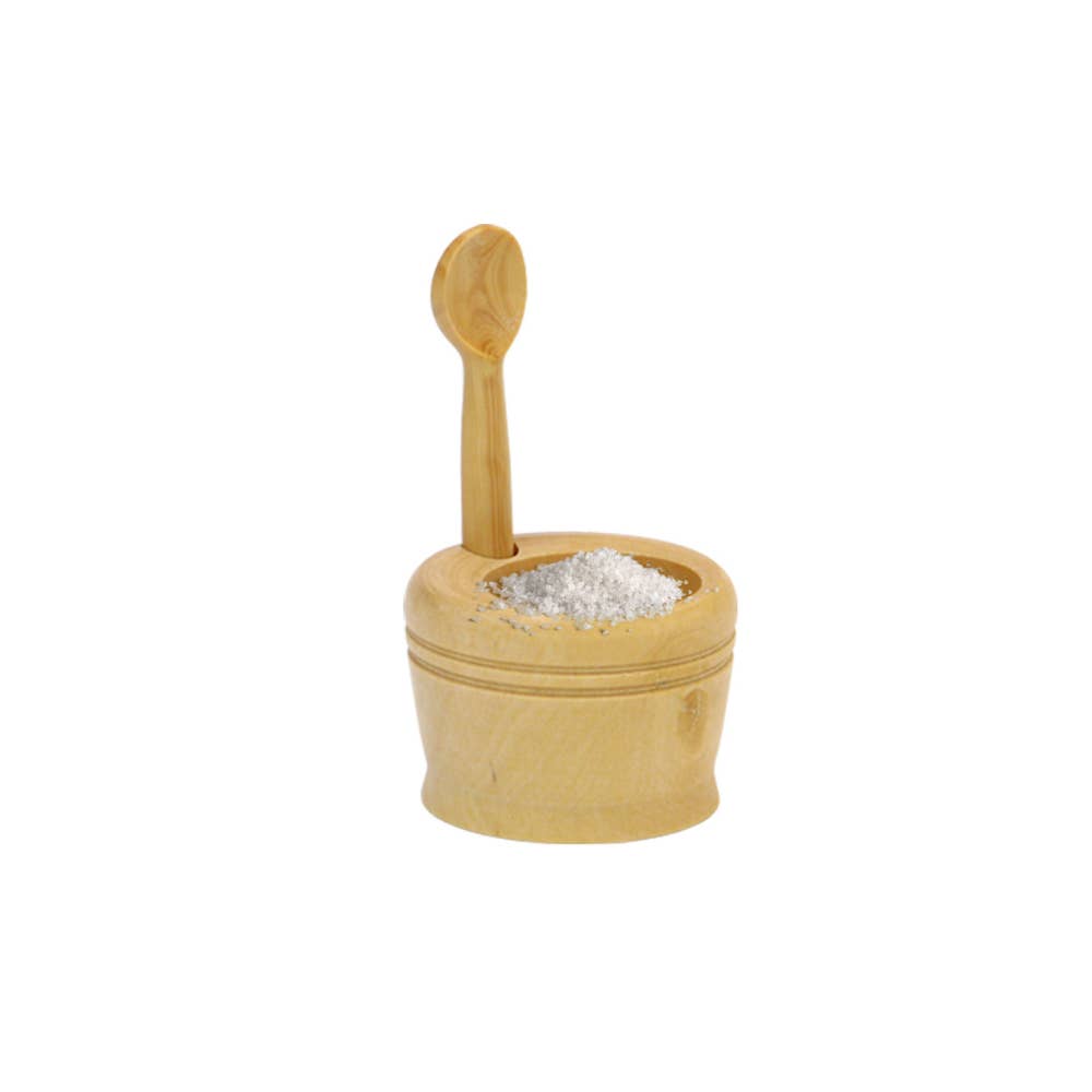 Clémentine Boutique - Wholesale Salt & Pepper Shaker Set - Salt Cellar Set Bowl with spoon in Boxwood