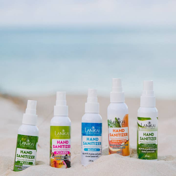 Lanikai Bath and Body - Wholesale Hand Sanitizer - Natural Hand Sanitizer Mist - 2 oz Travel Size