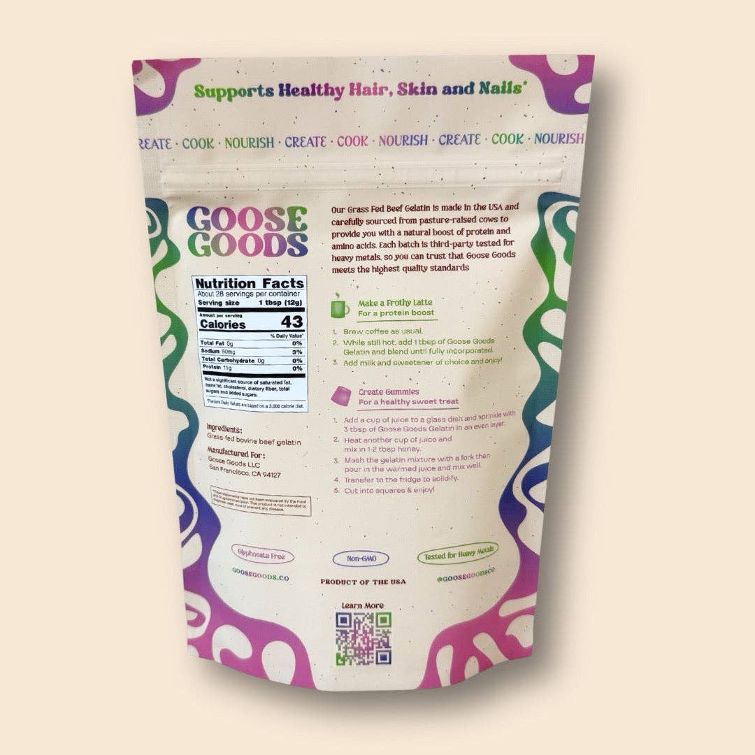 Goose Goods - Wholesale Protein/Superfood Powder - Grass-Fed Beef Gelatin Powder (Unflavored)4