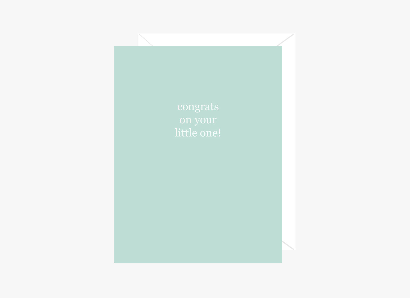 Paper Hearts™ - Wholesale Baby Card - (Foil) Congrats on Your Little One | Greeting Card1